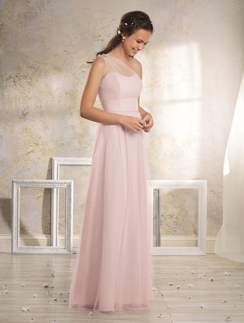 French Novelty: Alfred Angelo Vintage 8632L One Shoulder Bridesmaid Gown