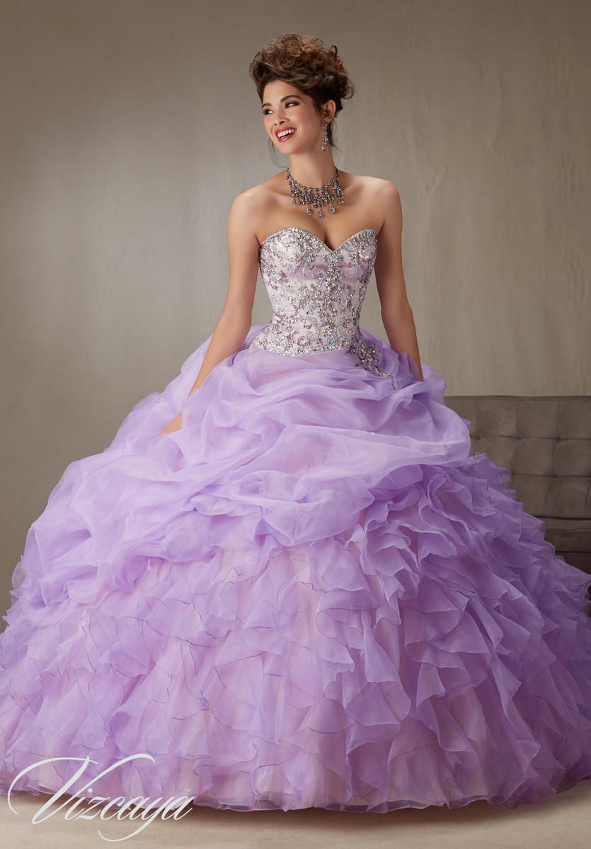 French Novelty: Vizcaya 89064 Billowy Ruffle Organza Ball Gown