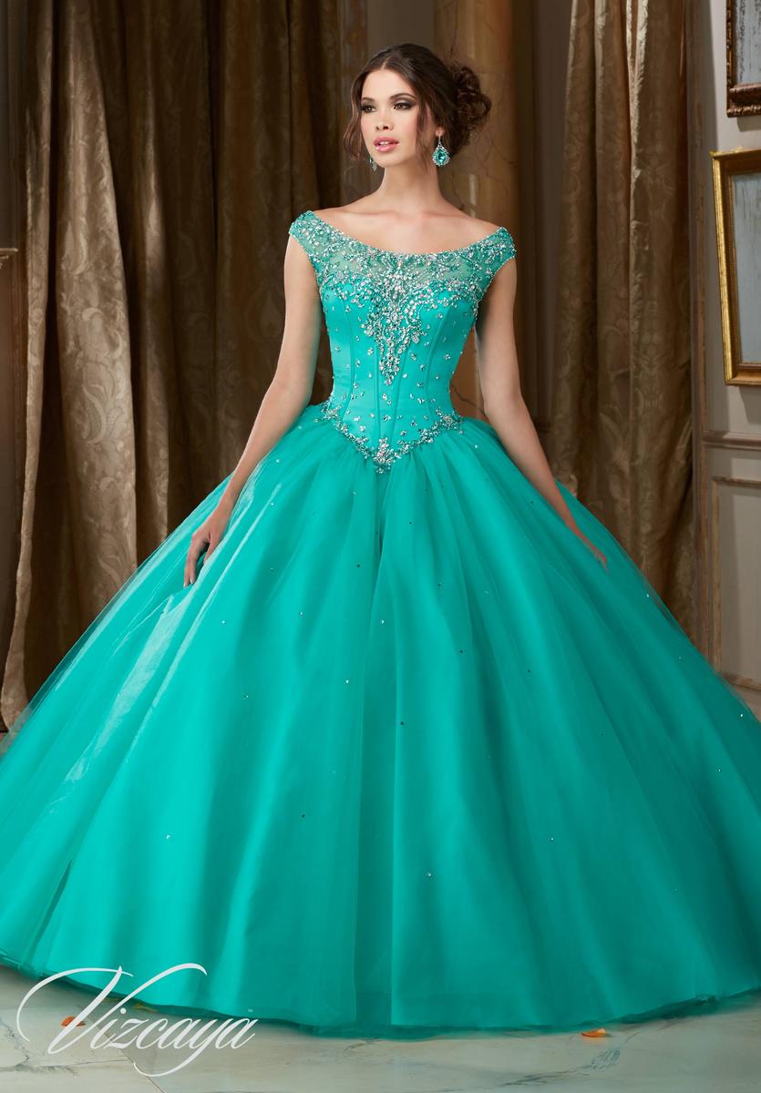 French Novelty: Vizcaya 89108 Quinceanera Dress with Corset Back