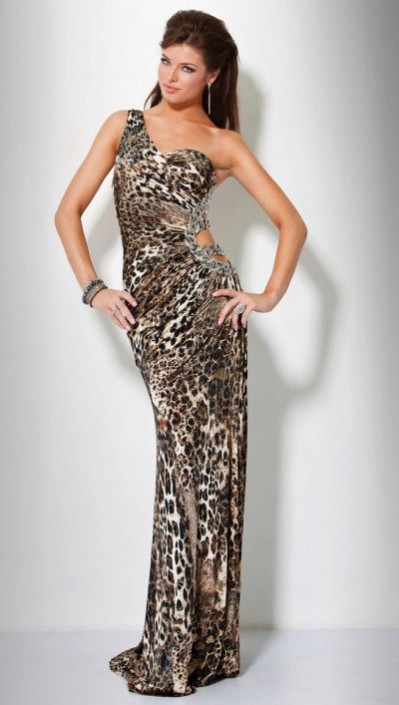jovani leopard print dress