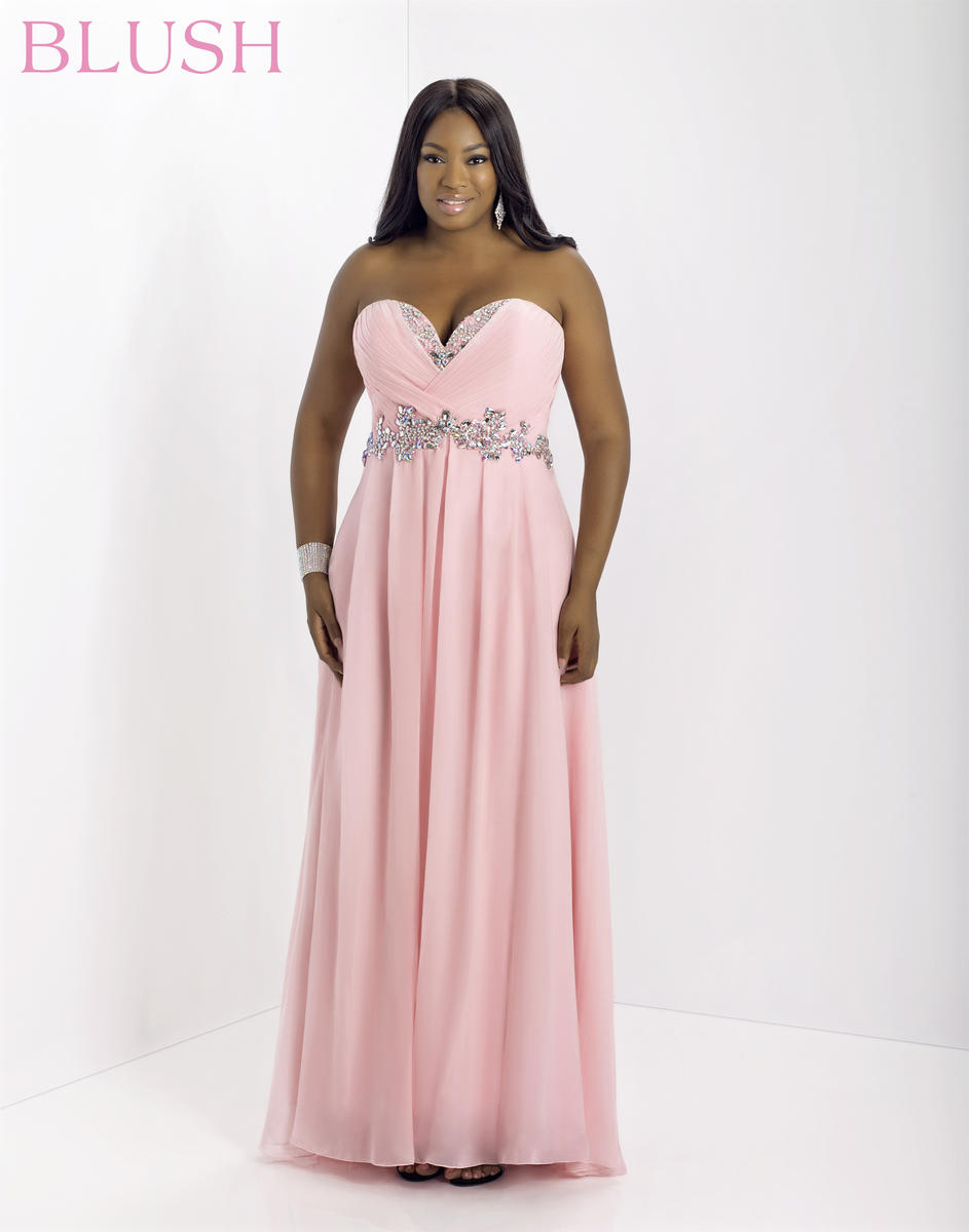 Plus size formal outlet dresses blush pink