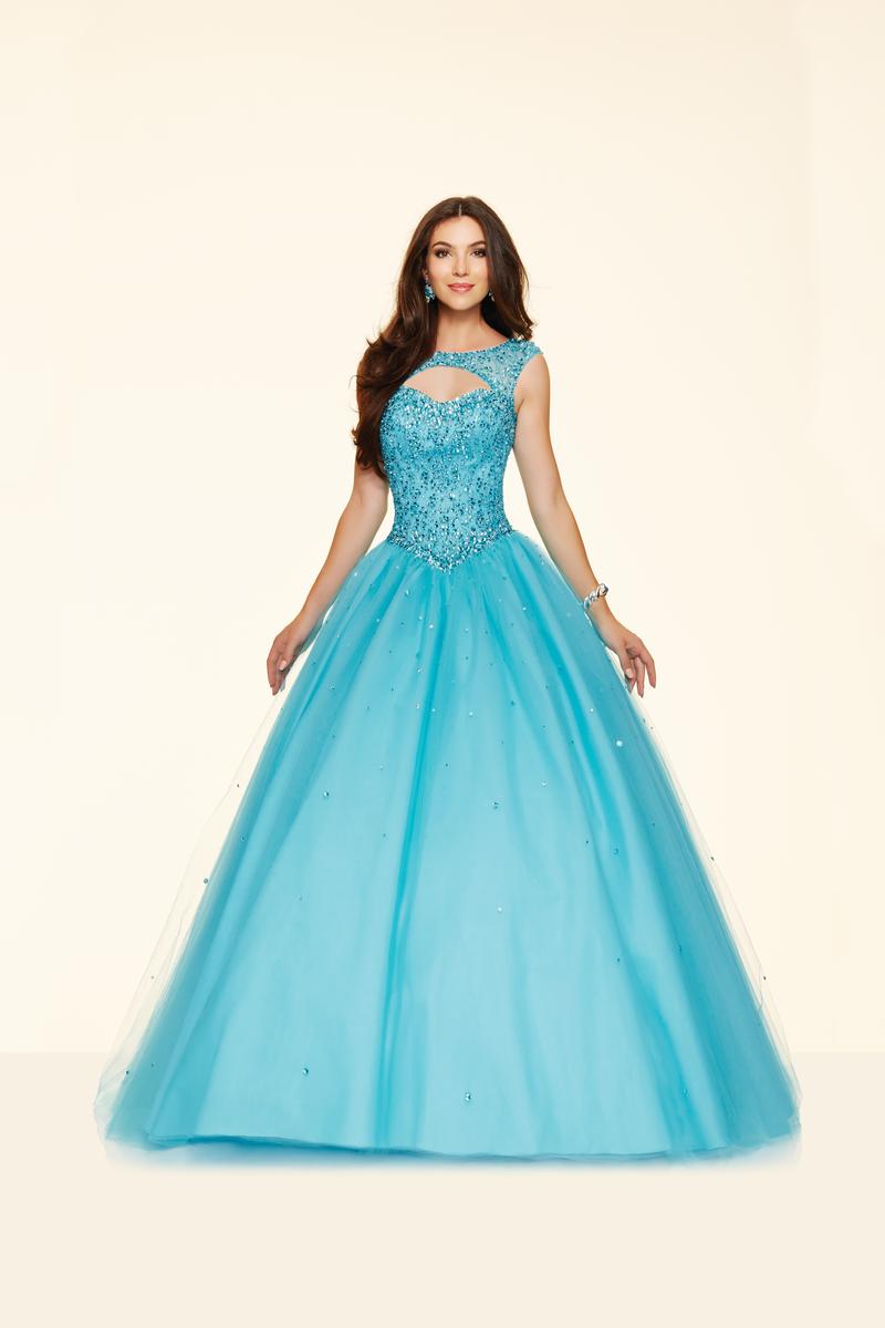 Mori Lee Paparazzi 98033 Tulle Ball Gown with Keyhole: French Novelty