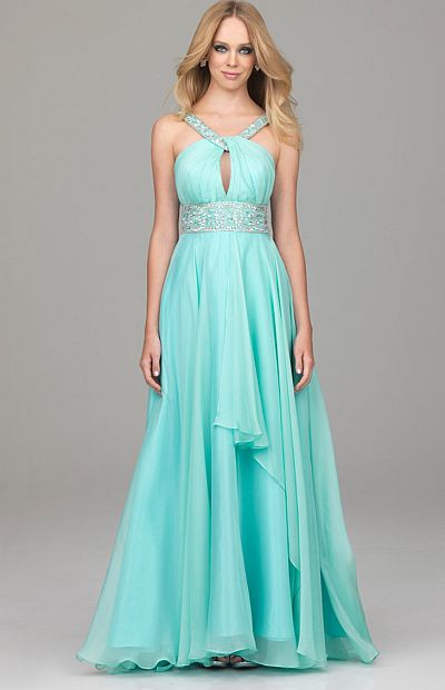 Prom Dresses 2012 Evenings by Allure Halter Gown A528: French Novelty