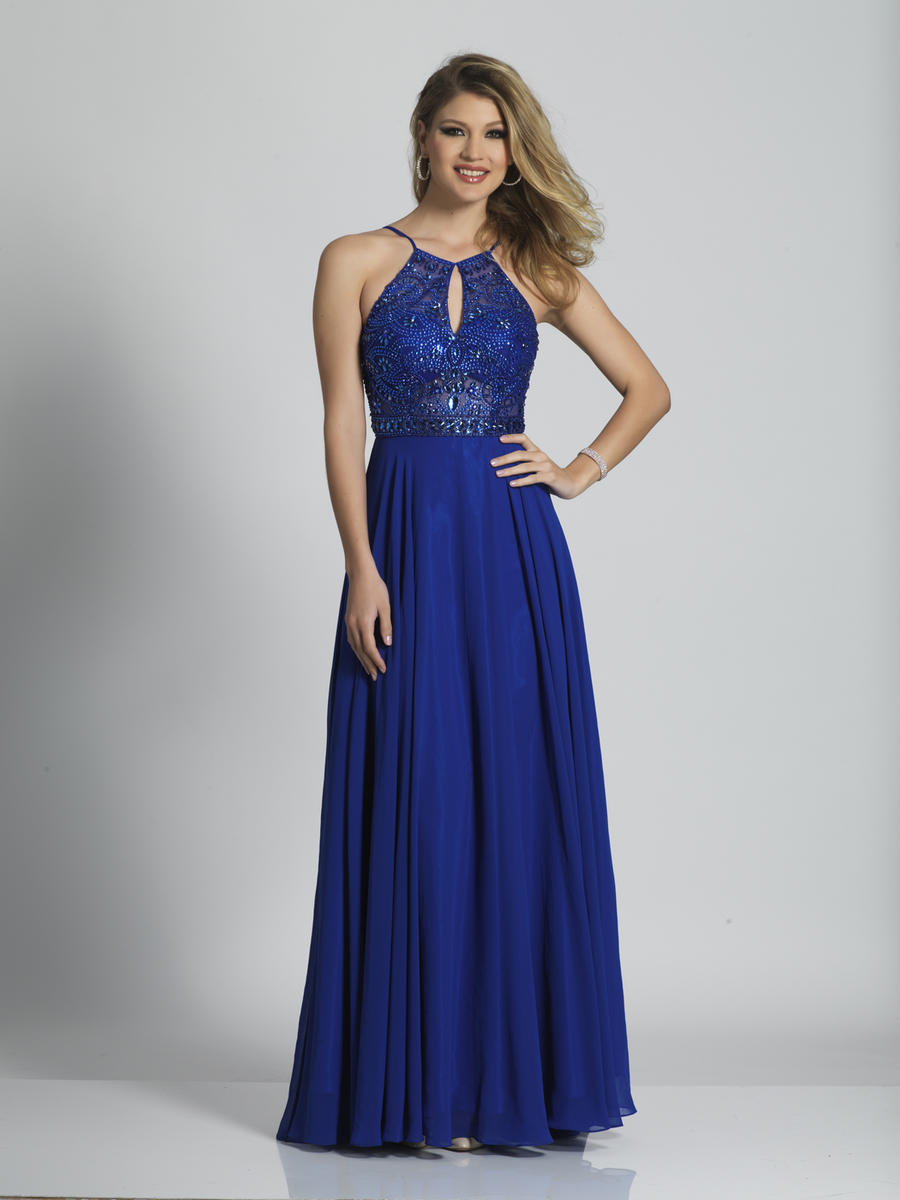 French Novelty: Dave and Johnny A5435 Keyhole Prom Dress