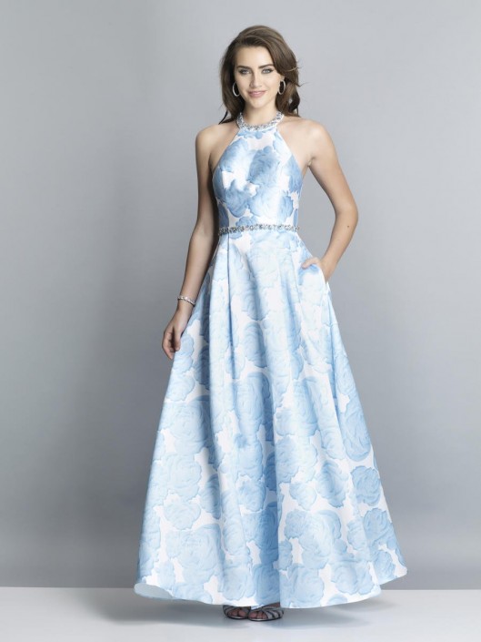 soft blue prom dresses