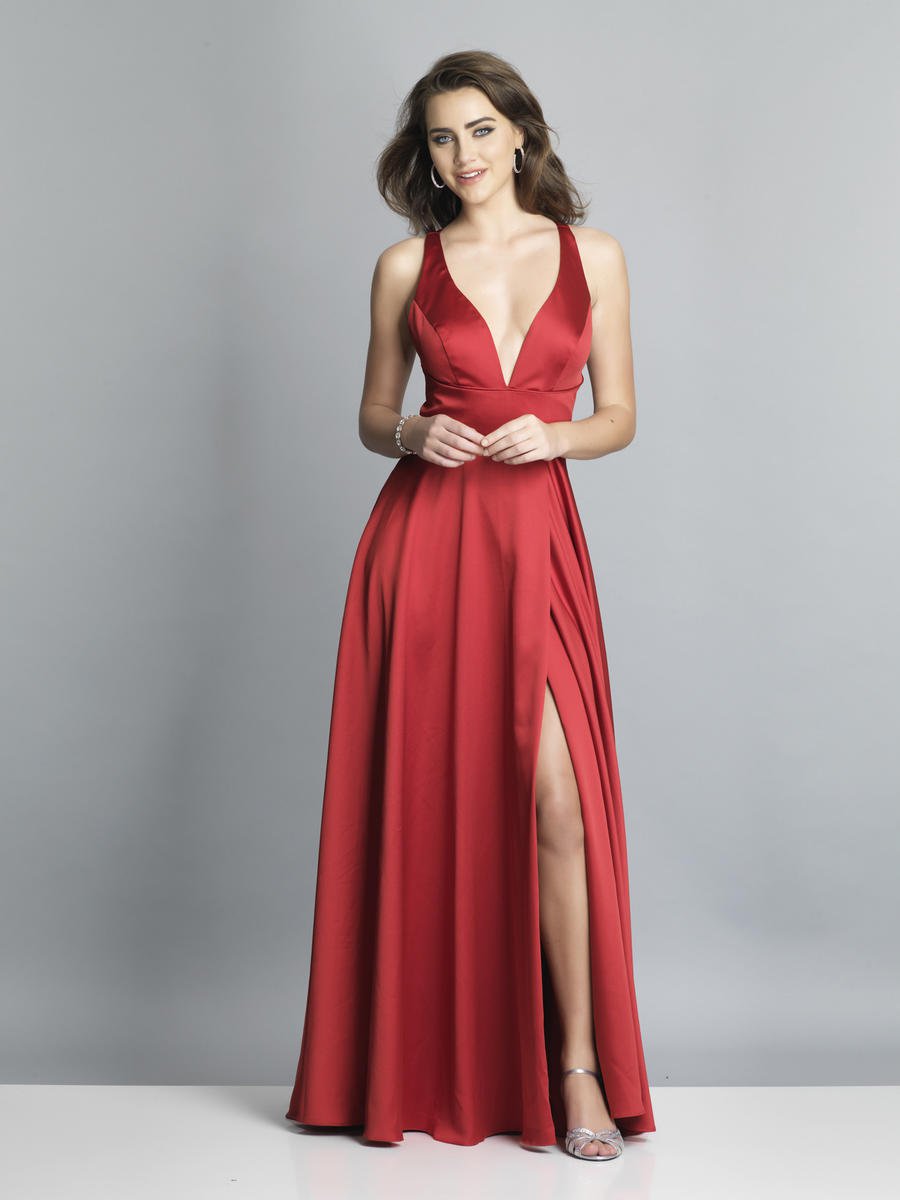 French Novelty: Size 0 Red Dave and Johnny A7454 Alluring Prom Gown