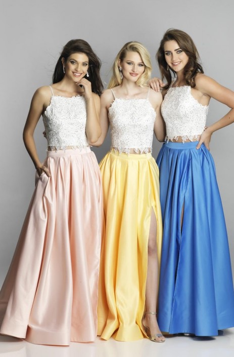 two piece formal dresses plus size