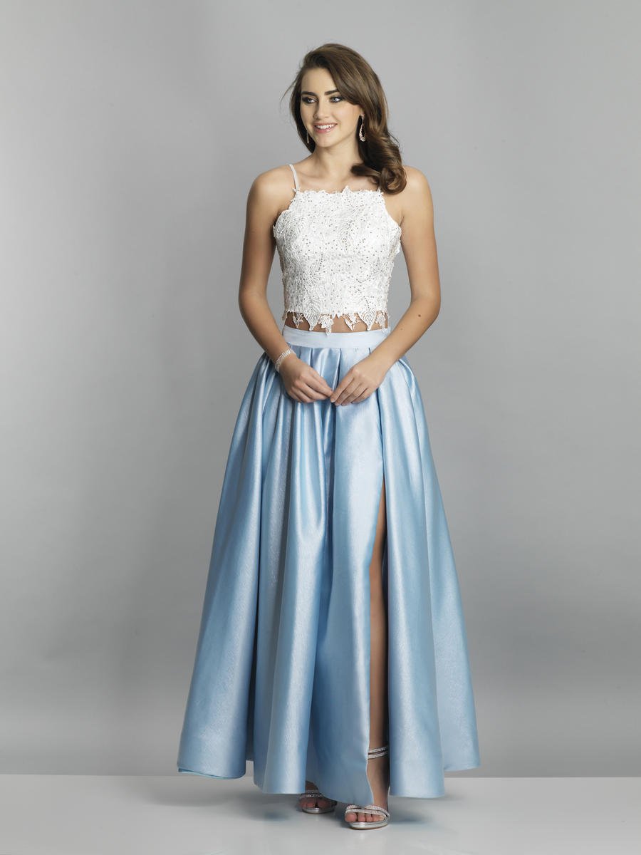 crop top prom dress