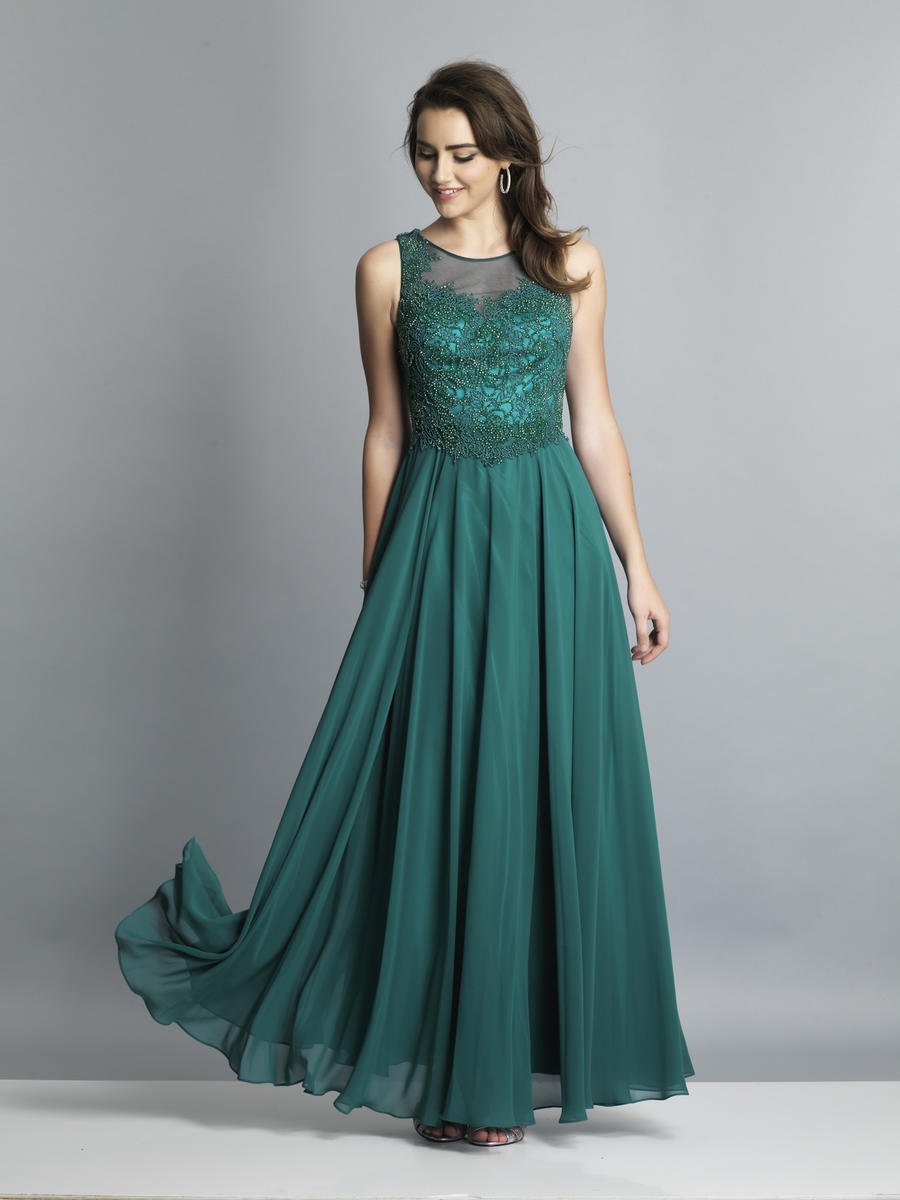 French Novelty: Dave and Johnny A7752 Keyhole Back Prom Gown
