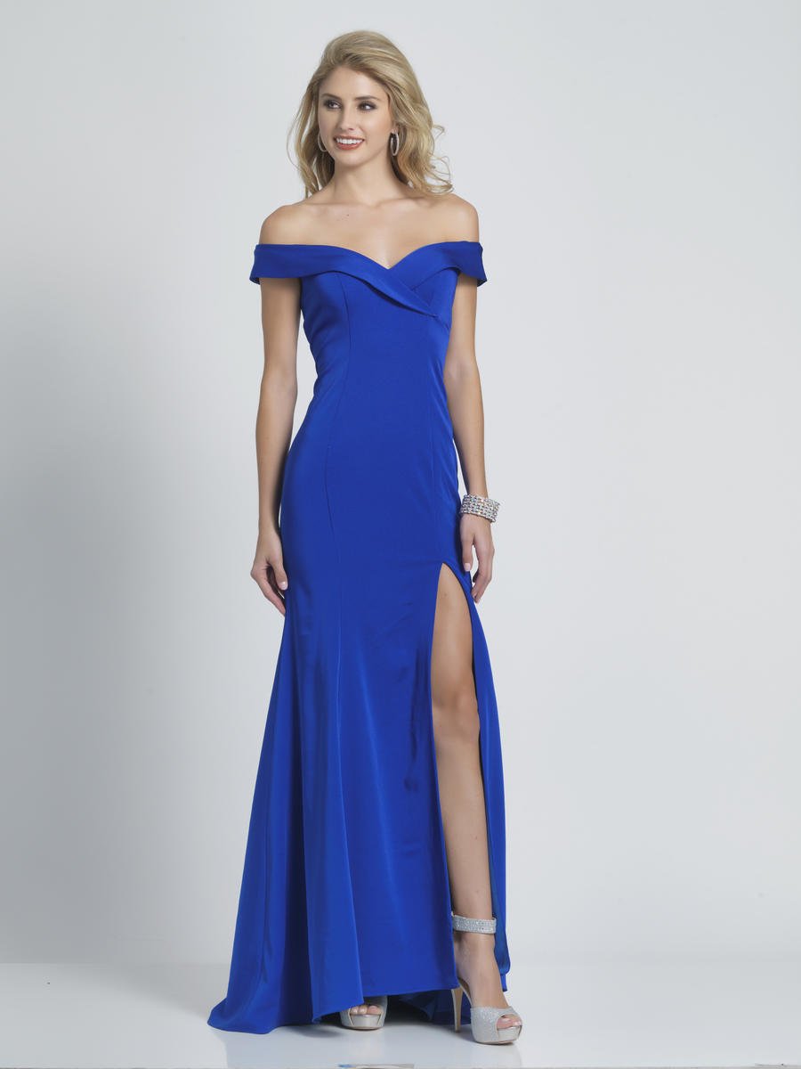 French Novelty: Dave and Johnny A8049 Off Shoulder Gown