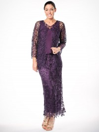 soulmates silk lace jacket dress