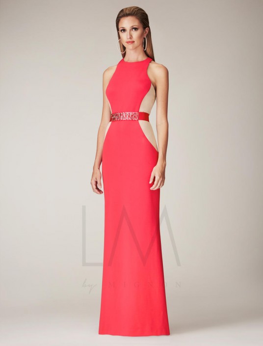 slimming evening gown