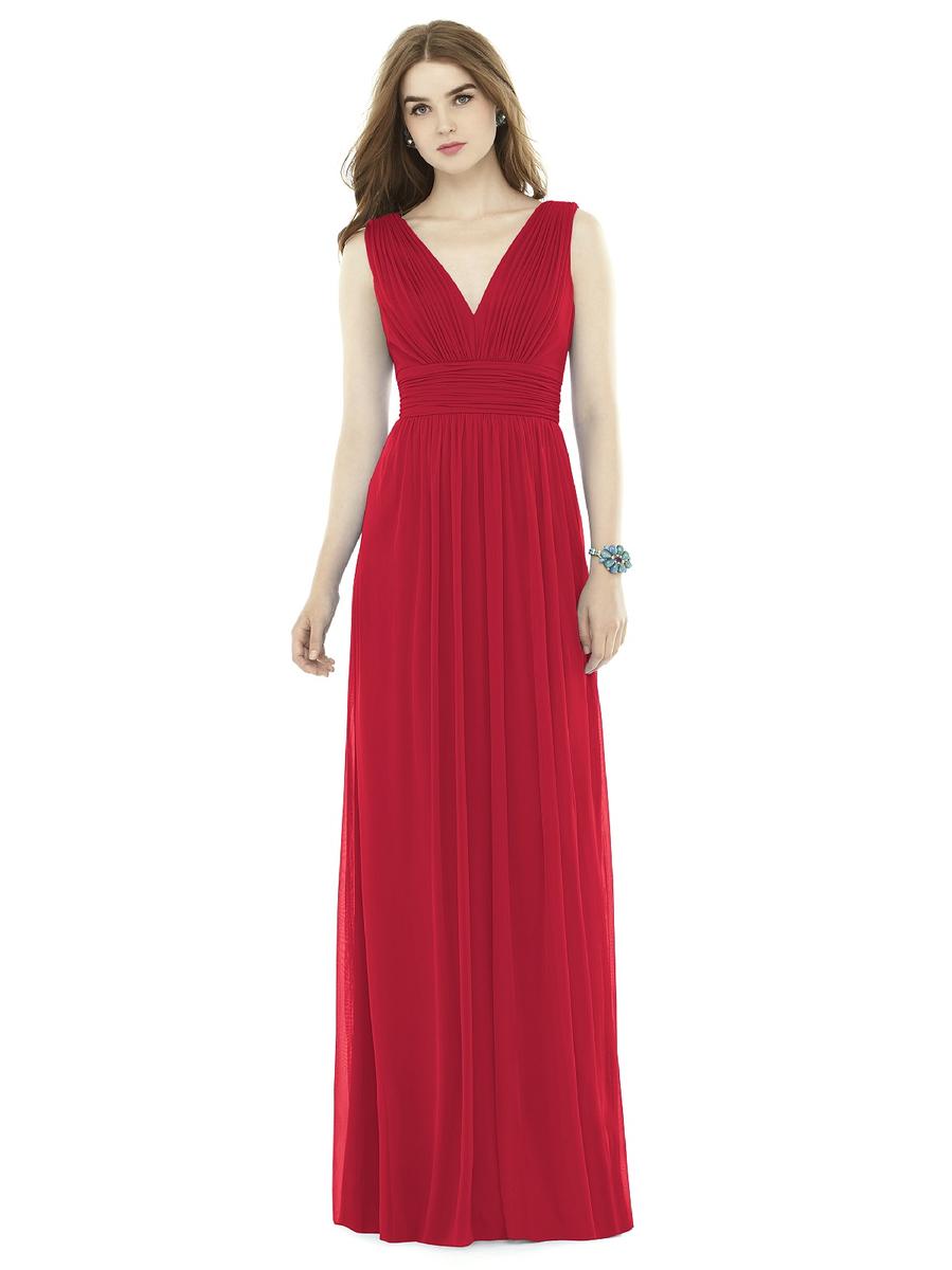 Alfred sung shirred chiffon on sale gown