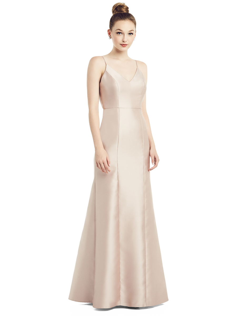 French Novelty: Alfred Sung D780 Bow Back Bridesmaid Gown
