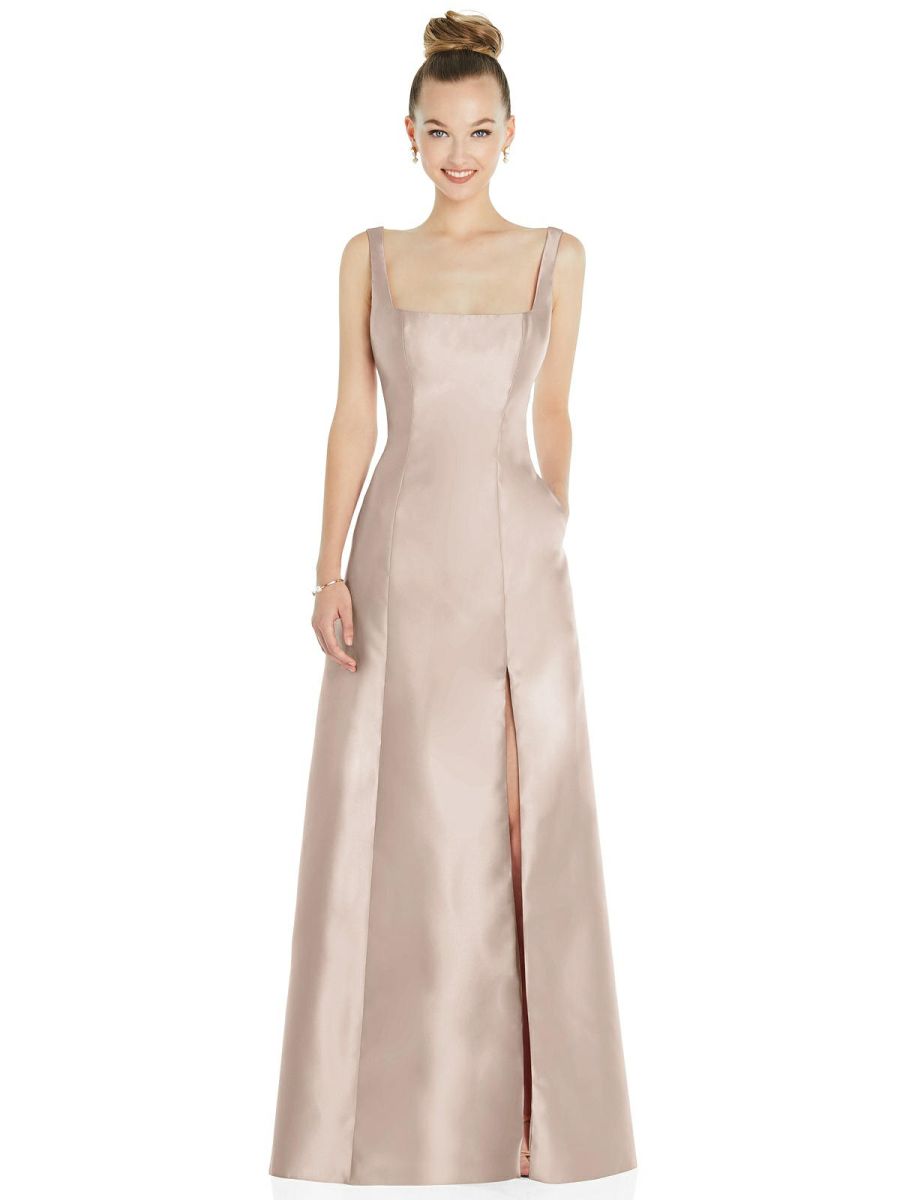 Alfred sung sleeveless sateen 2024 gown