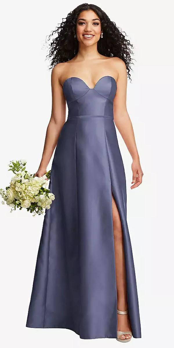 Alfred sung strapless dress sale