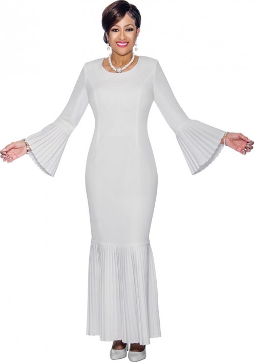 long white church dresses