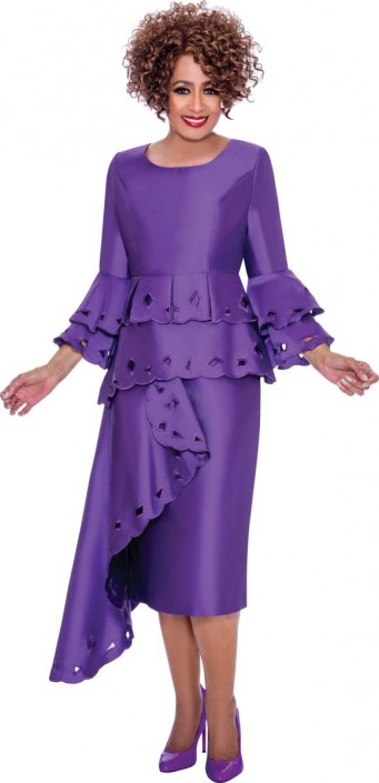 purple church dress