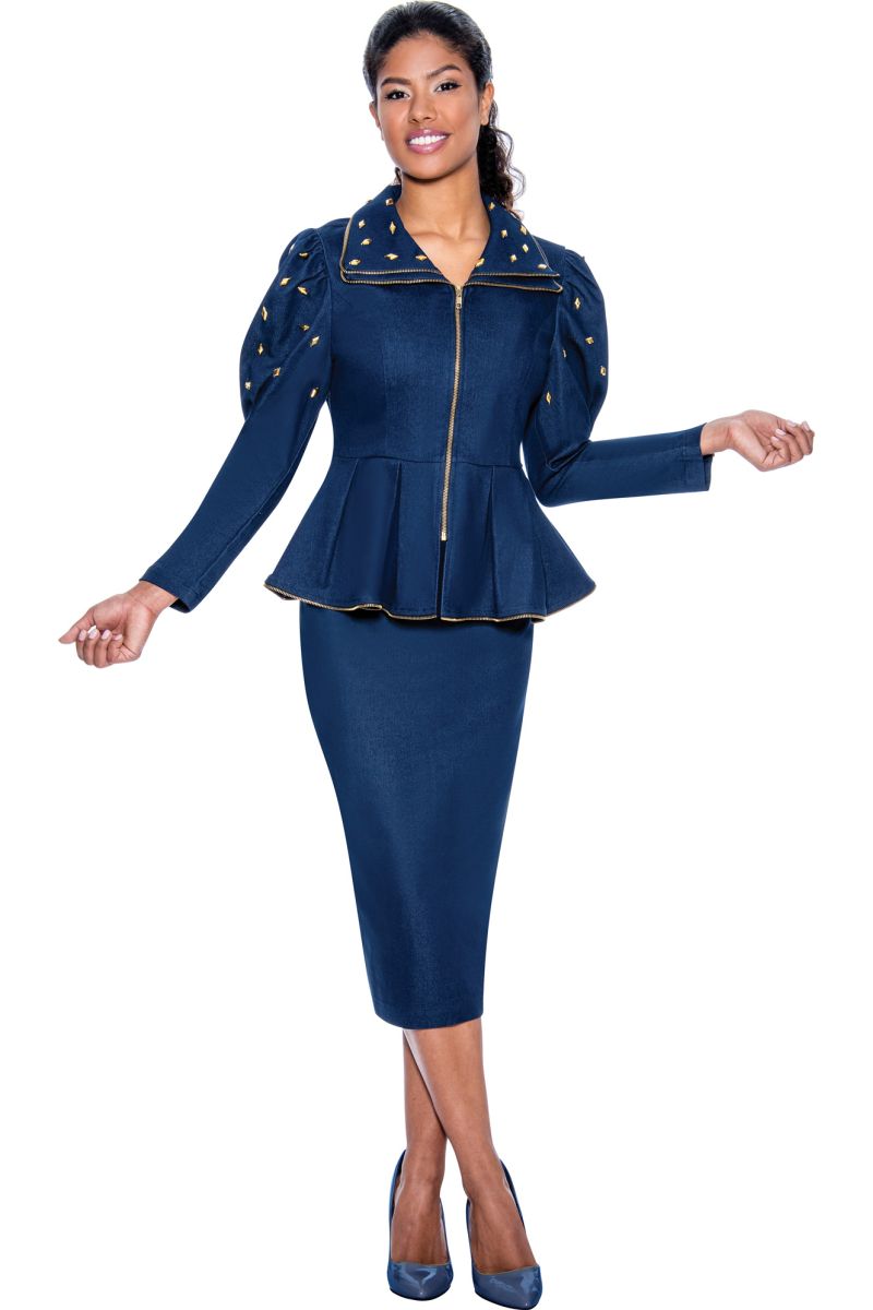 Denim ladies outlet suit