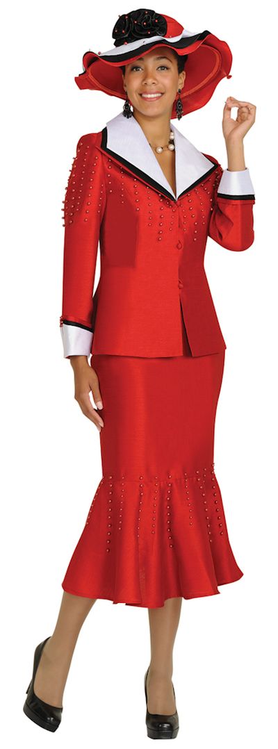 French Novelty: GMI G3772 Womens Shimmer Church Suit