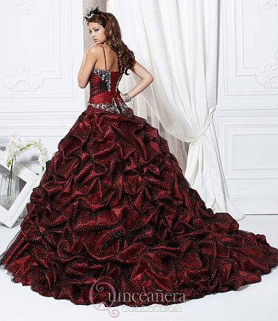 Quinceanera Sparkle Organza Dress 26704 by House of Wu: French Novelty