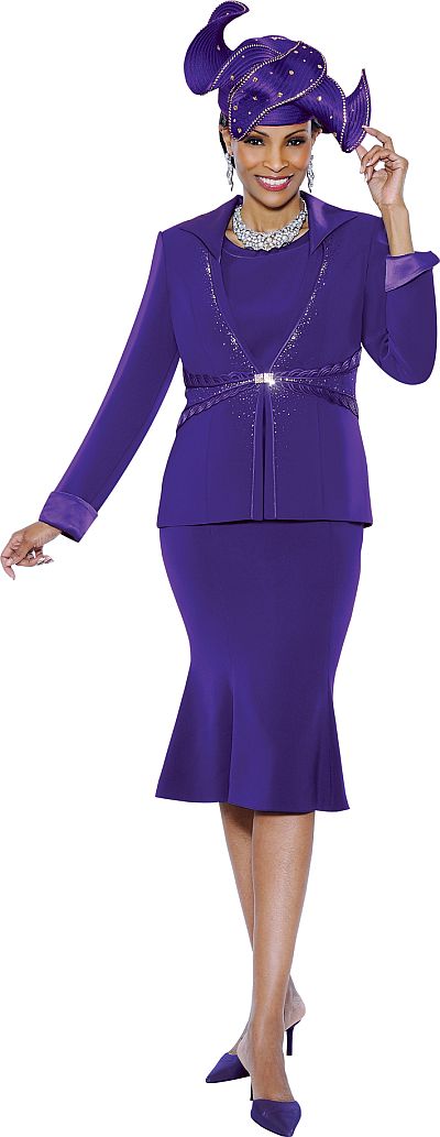 French Novelty: Susanna 3491 Womens 3pc Church Suit