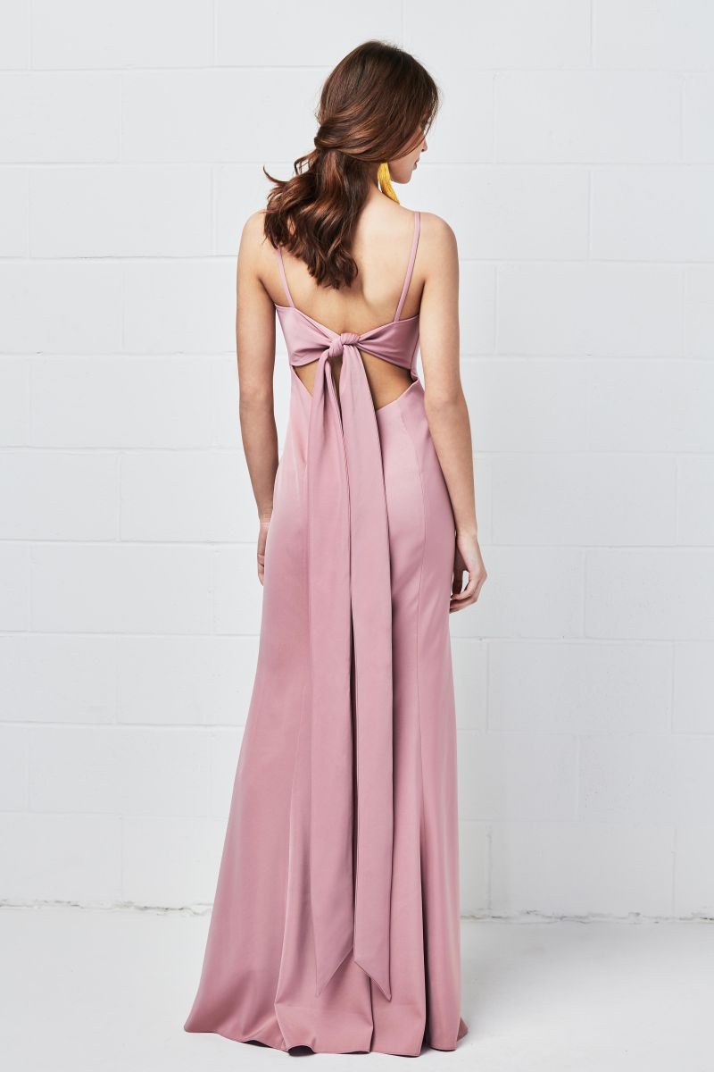 French Novelty: Watters Mellie 5800 Tie Back Bridesmaid Dress