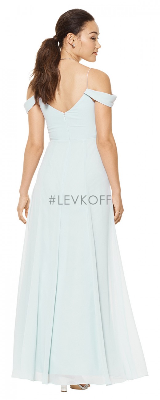 Bill levkoff off 2024 the shoulder bridesmaid dress