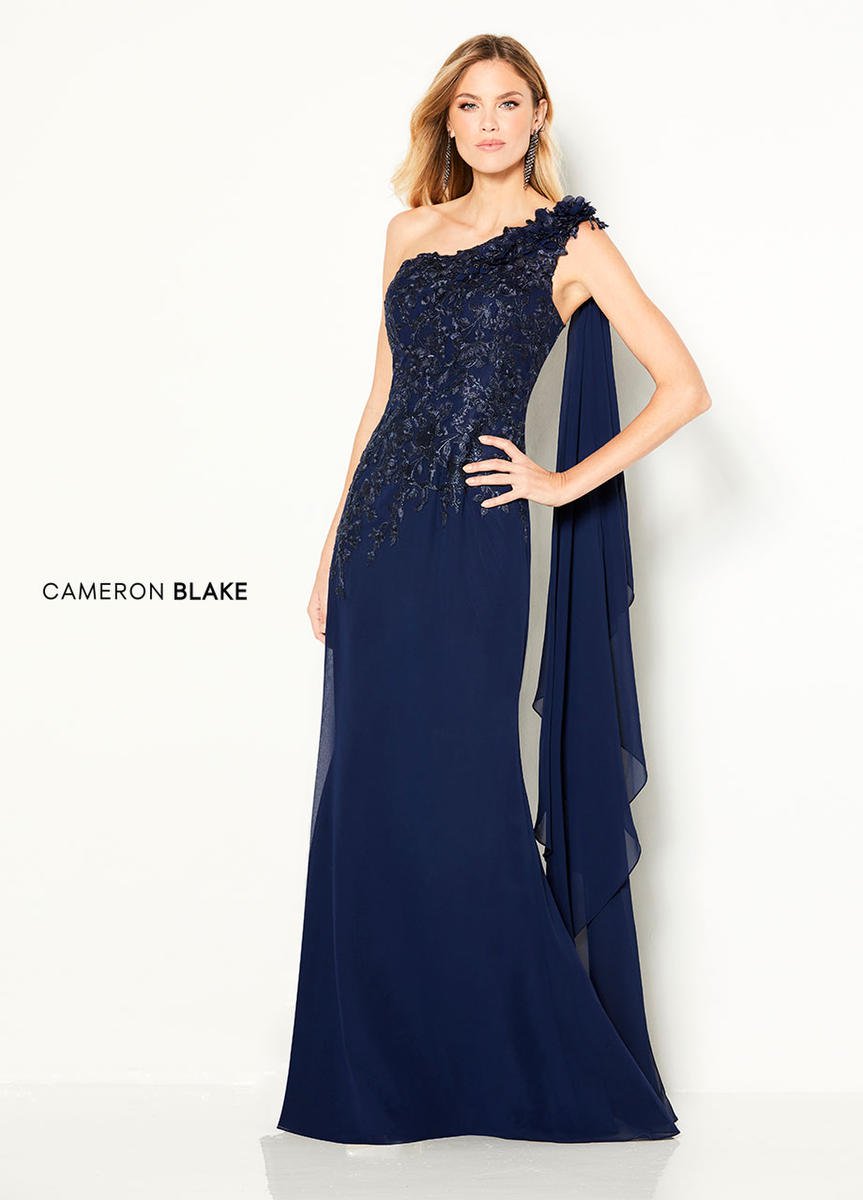 French Novelty: Cameron Blake 219687 One Shoulder Mothers Dress