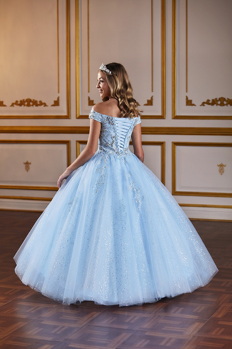 Blue Tiffany Pageant Dress Girl