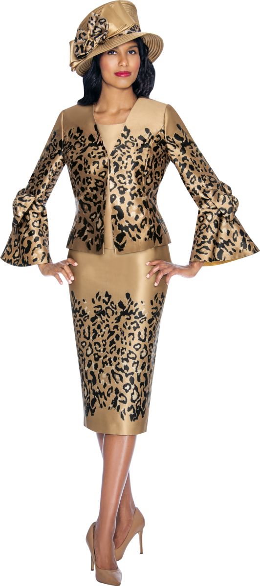 GMI G7053 Ladies Animal Print Church Suit: French Novelty