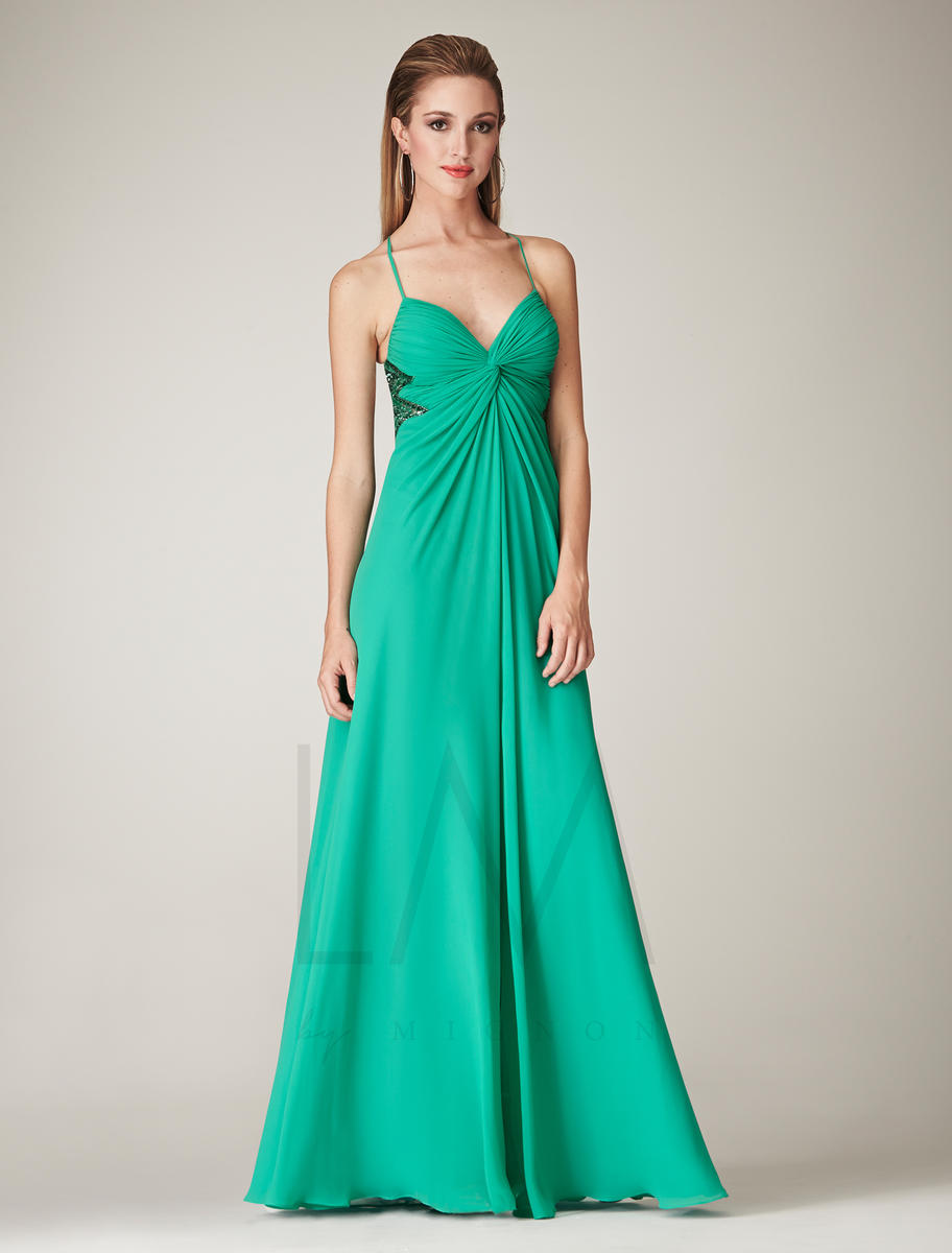 French Novelty: LM by Mignon HY1011 Sexy Low Back Gown