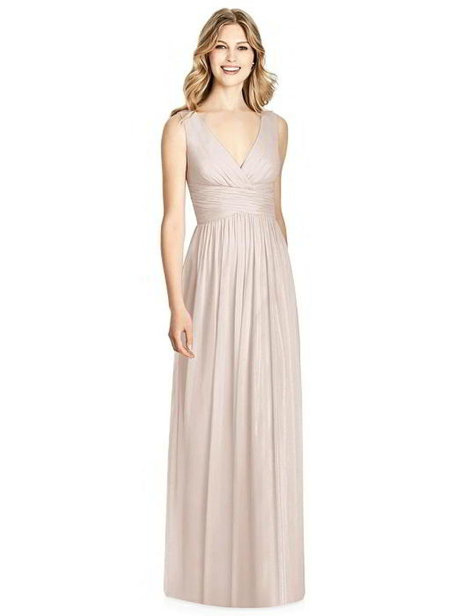 French Novelty Jenny Packham JP1004 Shirred Chiffon Bridesmaid Dress