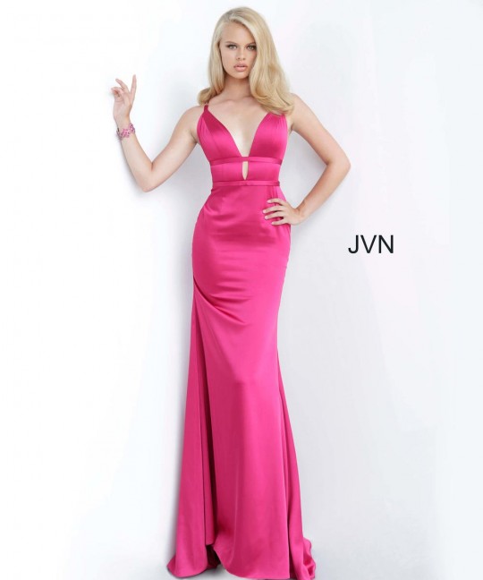 jovani open back dress