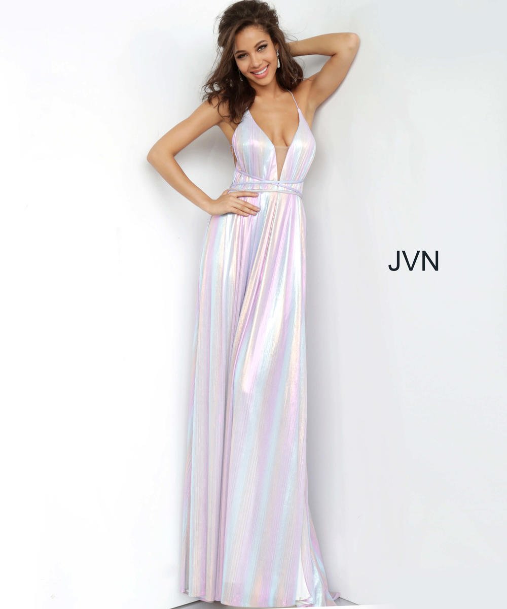 French Novelty Jvn By Jovani Jvn03018 Shimmering Prom Dress 