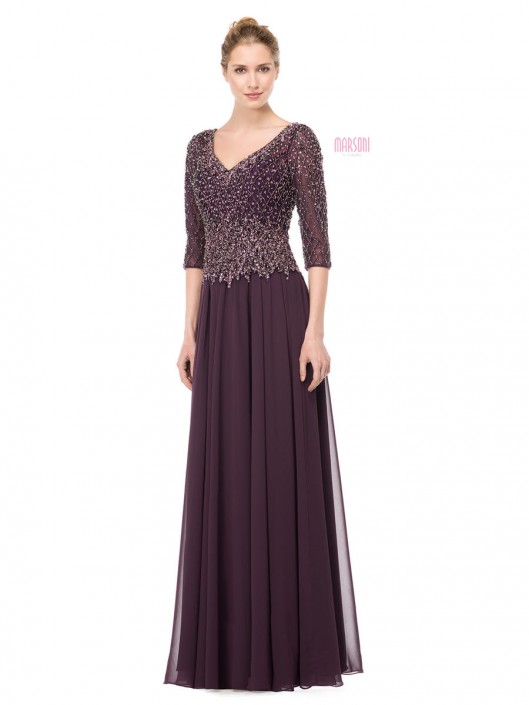 mother of the bride dresses plum color