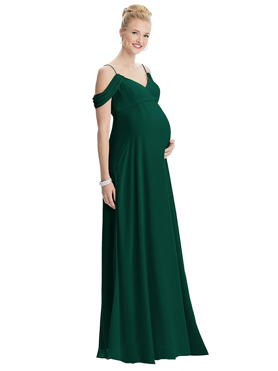 Dark green shop maternity bridesmaid dress