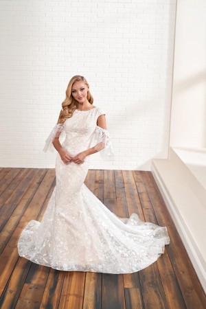 TR12025 Modest Wedding Dress Ball Gown