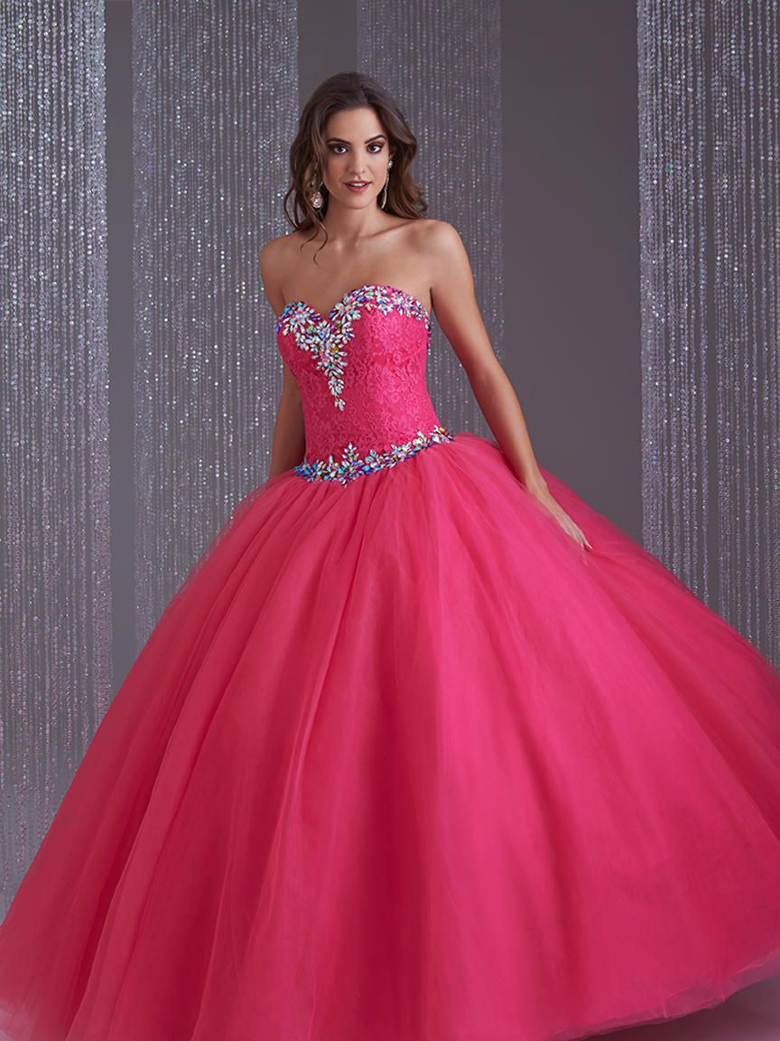 French Novelty: Allure Quince Q474 Crystal Beaded Ball Gown