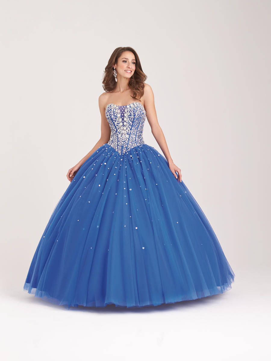 French Novelty: Allure Quinceanera Q505 Sparkling Ball Gown