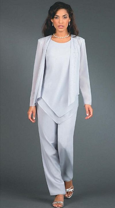 Ursula Wedding Mother Dressy Pant Suit 11114: French Novelty