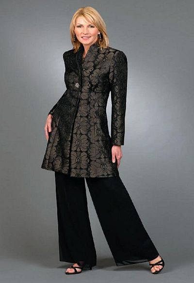 Ursula 3pc Coat Pant Suit 13020: French Novelty