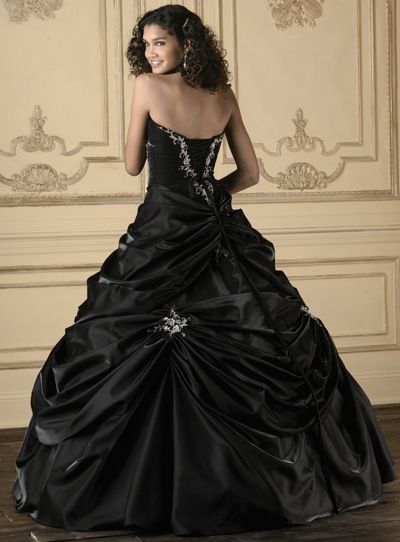 Black Quinceanera  Dresses  House of Wu Quince  Collection 