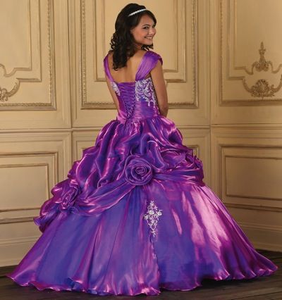 Quinceanera Collection Off the Shoulder Dress 26624 by House of Wu ...