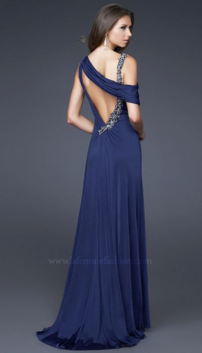 French Novelty: Dancing with the Stars by La Femme Navy Blue Prom Dress ...