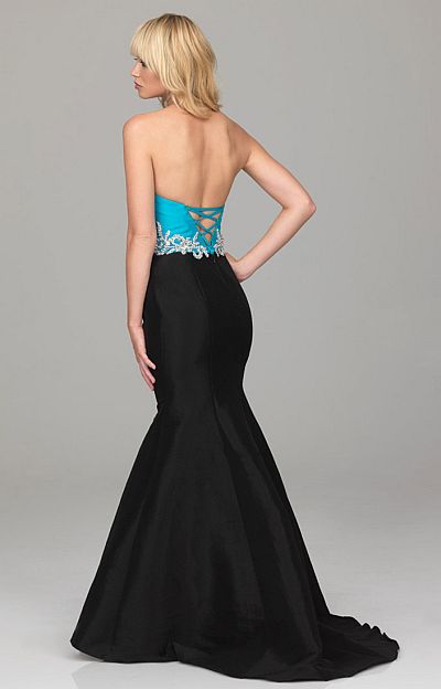 French Novelty: Evenings by Allure Hand Beaded Fit and Flare Prom Dress ...