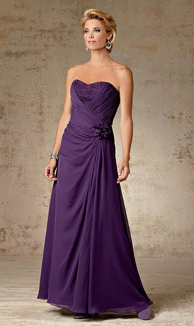 Caterina by Jordan Flattering Chiffon and Lace MOB Dress 5013: French ...