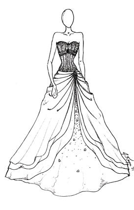 dress designs drawings - Google Search | Designs | Pinterest ...