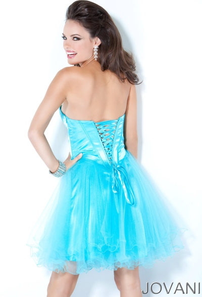 French Novelty: Jovani Short Prom Dress B61503