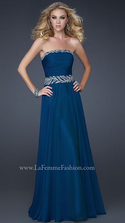 French Novelty: La Femme Elegant Look Chiffon Prom Dress 17505